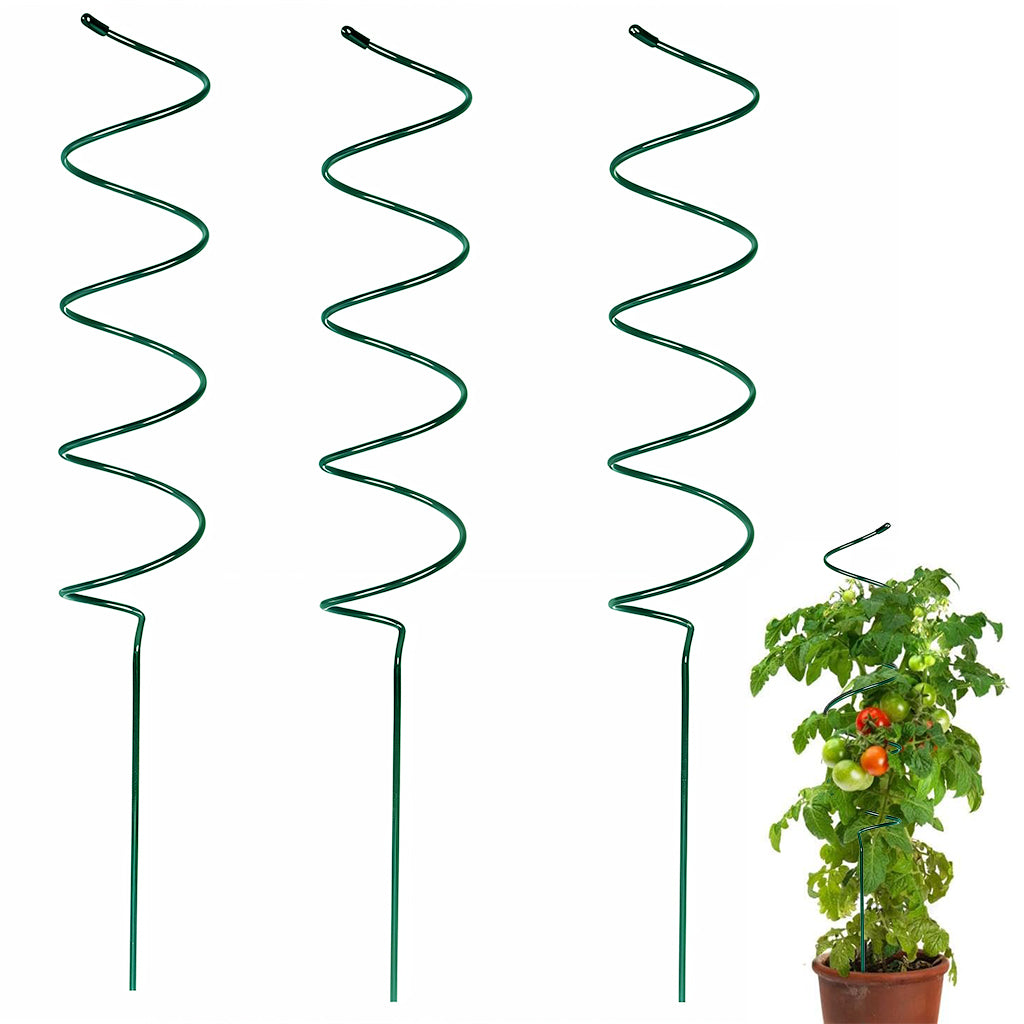 HASTHIP 3Pcs Plant Support Stakes 15.75 inches Spiral Metal Plant Climbing Sticks Upward Growing Climbing Spiral Stand Support for Planters, Flower Pots HASTHIP 3Pcs Plant Support Stakes 15.75 inches Spiral Metal Plant Climbing Sticks Upward Growing Climbing Spiral Stand Support for Planters, Flower Pots